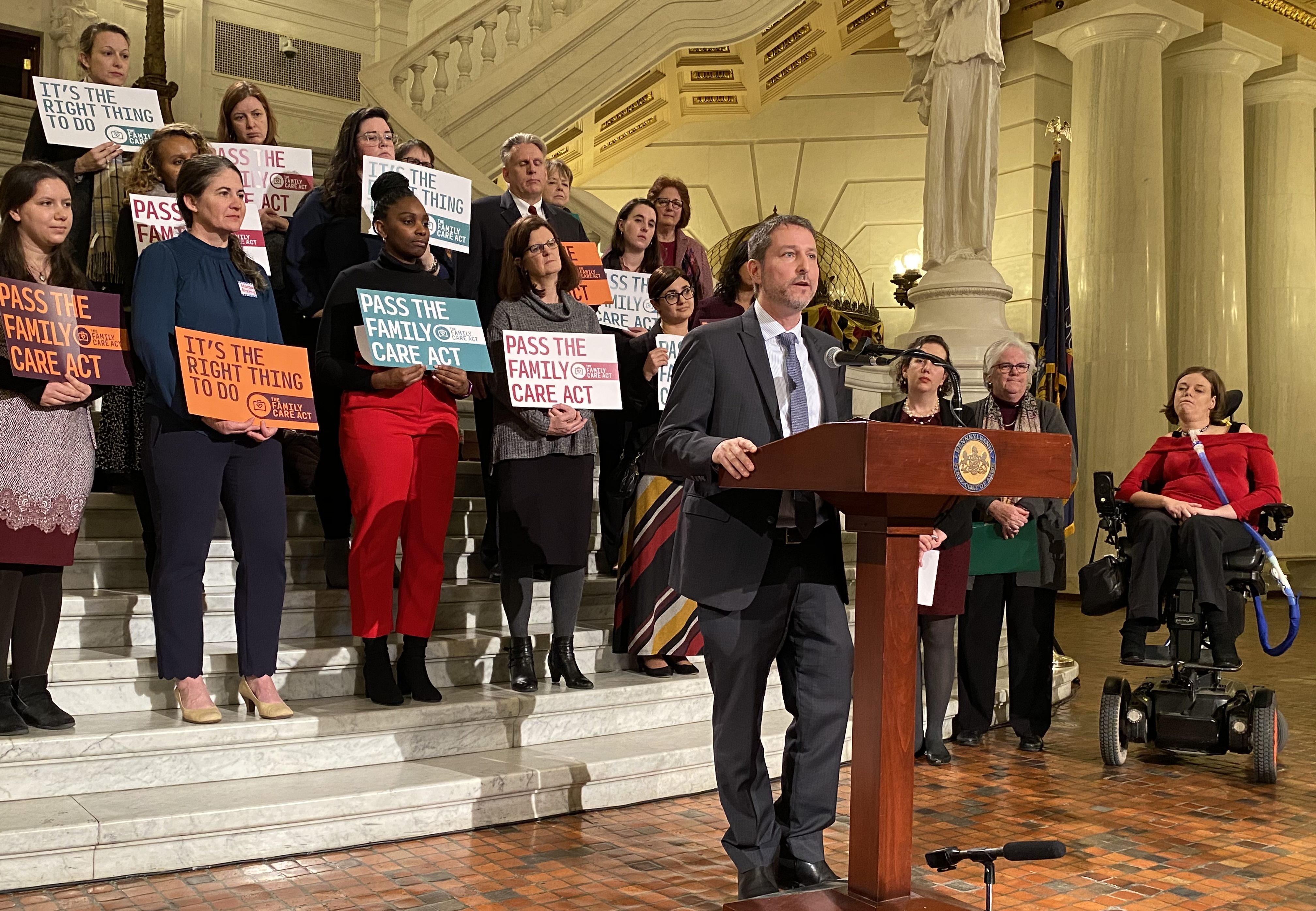 Family Care Act PA Senate Labor & Industry Committee Hearing + Press